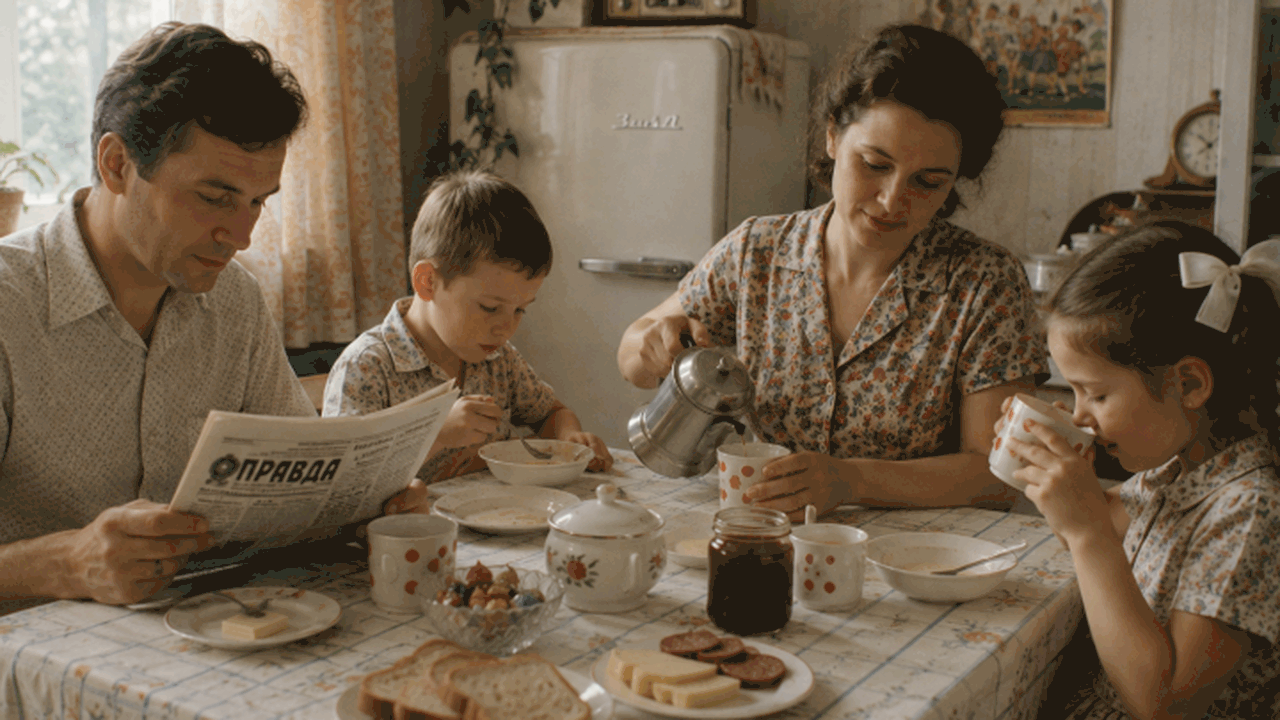 Остатки ужина в советских семьях часто превраща...