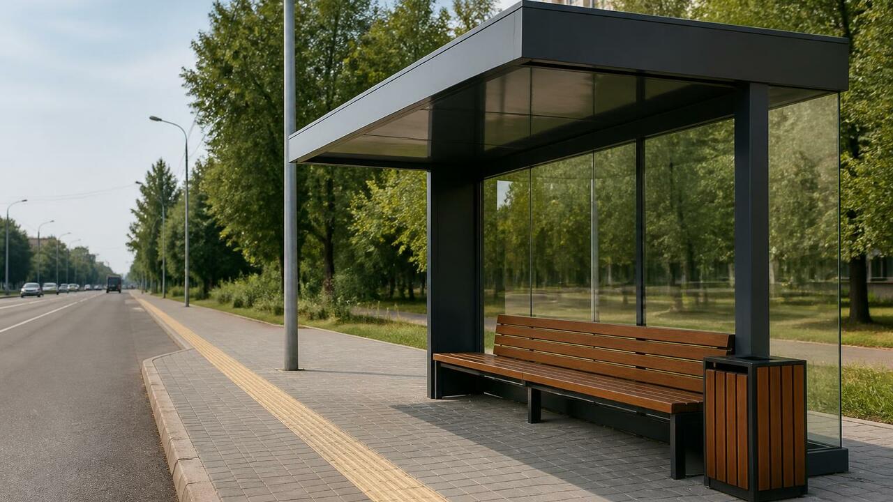 На Окружной Ижевска отремонтировали остановки В Ижевске на улице Окружной отремонтировали ост...