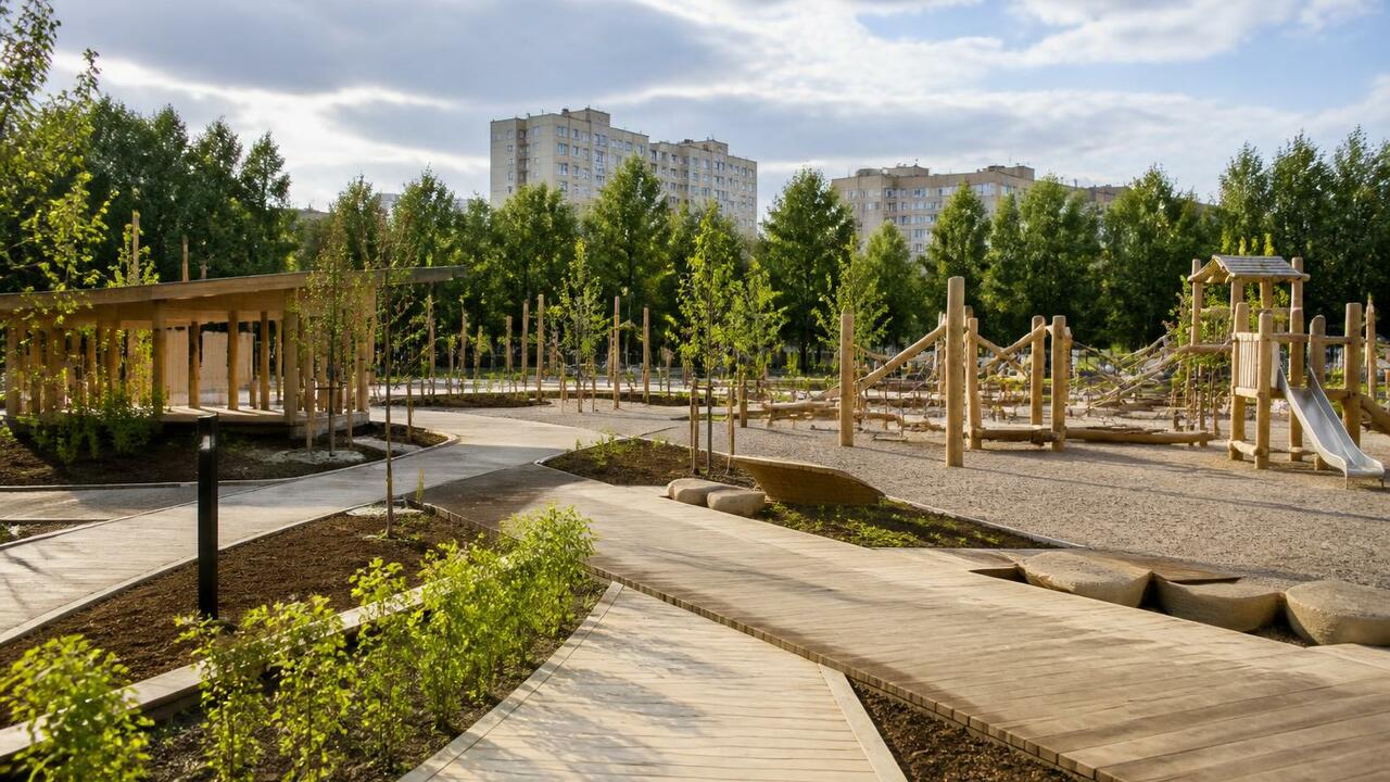 Открытие «Ива-парка» в Ижевске запланировано на осень 2027 года В Ижевске продолжается благоустройство «Ива-пар...