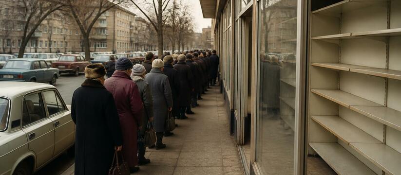 Фотографии Ижевска начала 1990-х: очереди, тало...