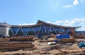 Новый терминал аэропорта Ижевска почти достроен...