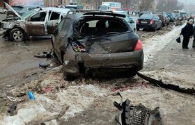 В Ижевске в жестком столкновении двух иномарок ...